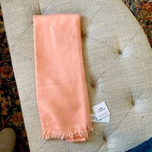 NWT Blush/Peach wool/silk scarf/wrap